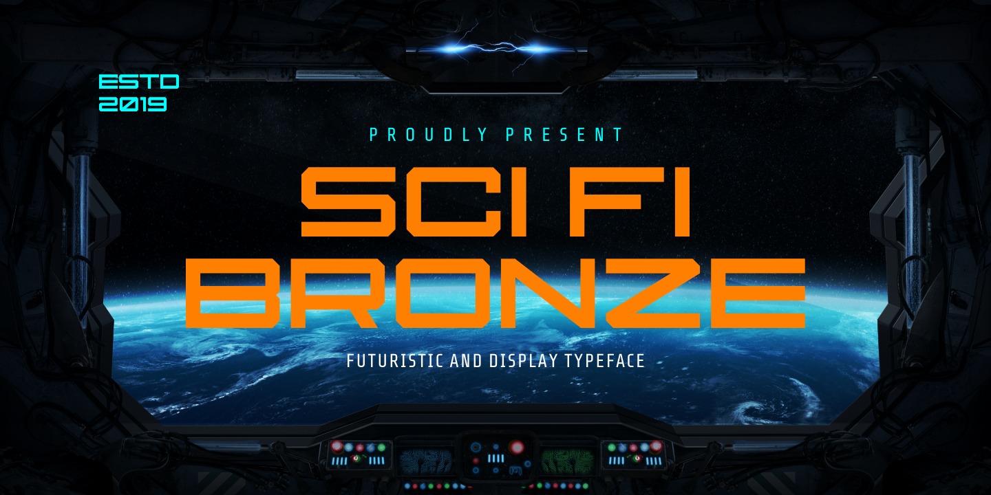 Font Sci Fi Bronze